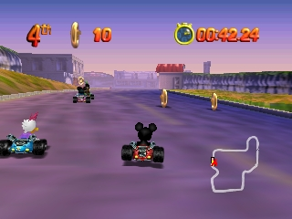 Mickey's Speedway USA (Europe) (En,Fr,De,Es,It) In game screenshot